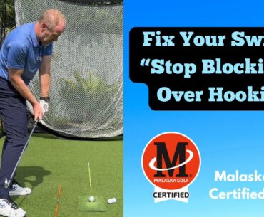 Fix Your Golf Swing: Stop Blocking Shots & Over Hooking! | Drill Included