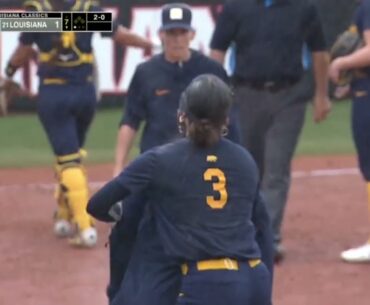 Fight almost breaks out during California and Louisiana Softball game over bad Weather