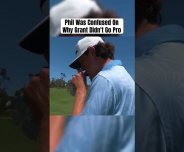 Phil loved his swing!  #golf #granthorvat #philmickelson