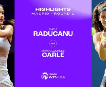 Emma Raducanu vs. Maria Carle | 2024 Madrid Round 1 | WTA Match Highlights