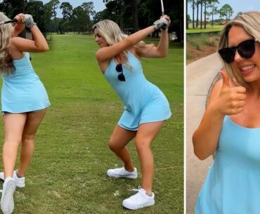 Amazing Golf Swing you need to see | Golf Girl awesome swing | Angelina Thomas