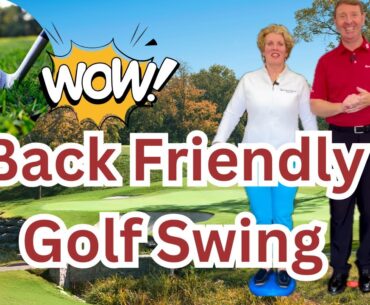 BACK FRIENDLY GOLF SWING  FOR SENIORS - what happens with a shorter back swing?