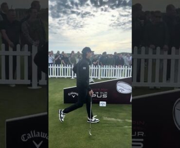 Callaway Opus Launch! 🚀 Molinari & Min Woo Lee showing off their skills! #golf #royaltroon #theopen