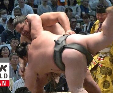 GRAND SUMO: Day 9 of the July 2024 Tournament - GRAND SUMO Highlights