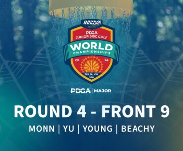 2024 PDGA Junior Disc Golf World Championships | MJ18 R4F9 | Monn, Yu, Young, Beachy