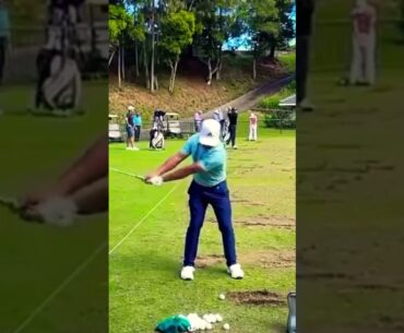 Open Champion Golfer of the Year Xander Schauffele Iron Swing Slow Motion FO