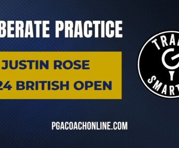 Justin Rose  “deliberate” practice, on the practice green before final rd ​⁠​⁠@ 2024 British Open
