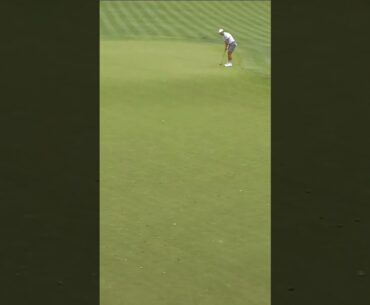 From WAY downtown! Lucas Herbert drains it from deep! 😮 #livgolf #shorts