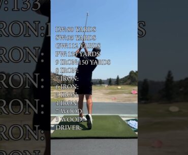 How do YOUR DISTANCES compare? #short #shorts #golf #golfhole #golfshoes #golfswing #golfer #golfing