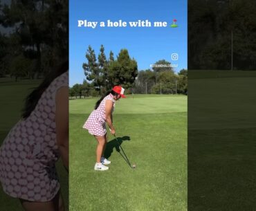 Play a hole with me ⛳️ #golfday #golf #golfgirl #golflife
