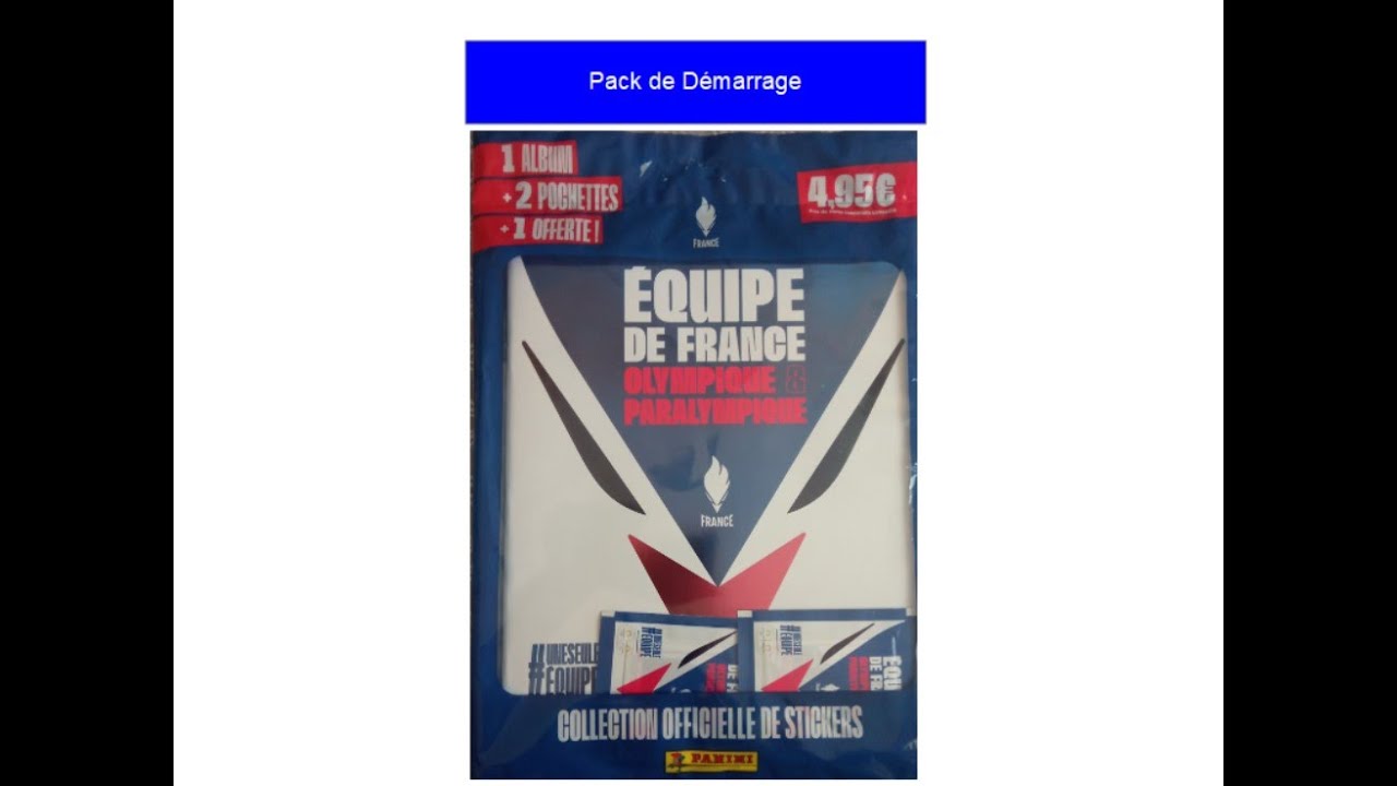 Ouverture Pack de démarrage. Panini Equipe de France Olympique et Paralympique. #pourvous. Ouverture Pack de démarrage. Panini Equipe de France Olympique et Paralympique. #pourvous.