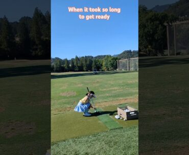 Yeap, That's me 😓💭#swing #golfswing #golf #golfgirl #golfskill #golfer #youtubeshorts #shorts #reels