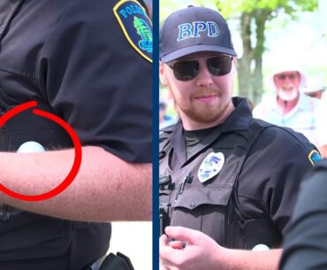 Tee shot lands on the ARM of a POLICE OFFICER at 3M Open
