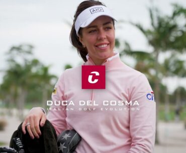LPGA Tour Player Georgia Hall wears Duca del Cosma Golf shoes
