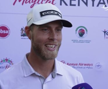 Jesper Svensson Thursday Interview 2024 Magical Kenya Open © DP Wolrd Tour
