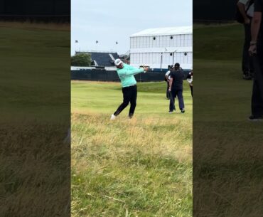 Dan Bradbury putting in the reps out of the rough at Royal Troon! The Open is going to play tough!