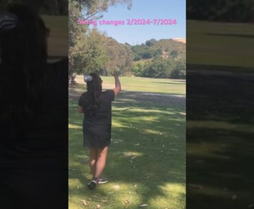 swing changes documented #ladygolfers #golfgirl #golf #golfing