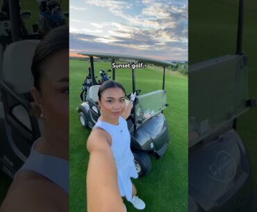 Is there anything better than twilight golf with your golf girl bestie? #golf #girls