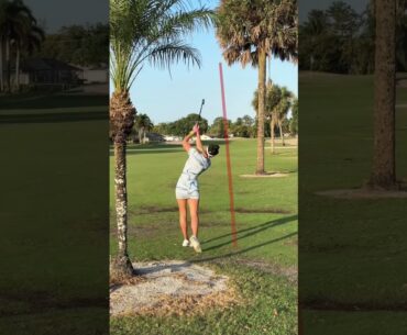 Can you believe I got away with that golf shot? 🫣 #golfswing #golfgirls