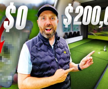 $0 Vs $200,000 Golf simulator!