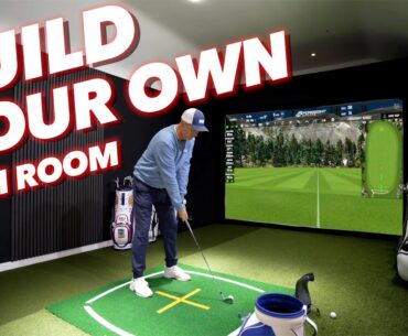 How to build your own Golf simulator room ON A BUDGET!