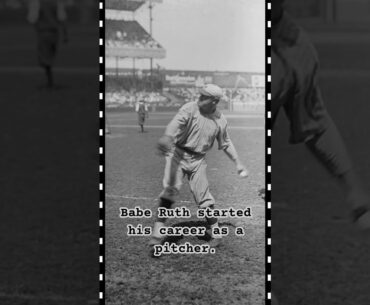 Babe Ruth: From Pitcher to Home Run King! ⚾👑#Baseball #BabeRuth #BaseballLegends #HomeRunKing