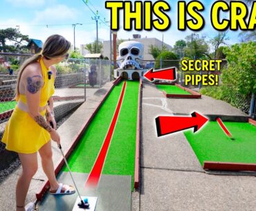 We've Never Seen an Old School Mini Golf Course Like This! - It's INSANE!