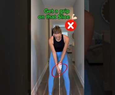 Want to FIX your slice? Try this #slice #golf #golfinstruction #golf101 #beginnergolf #golfgrip