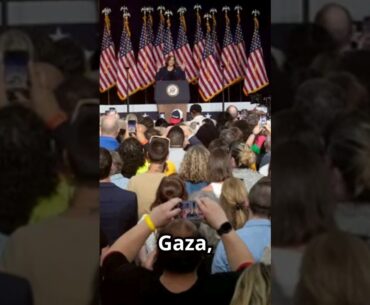 Harris says 'she will not be silent on Gaza suffering' #abcnews #aljazeera #harrisvstrump