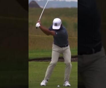 Open Champion Golfer of the Year Xander Schauffele Iron Swing Slow Motion FO