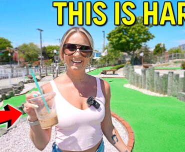 The Owner Warned Us This Mini Golf Course was Hard