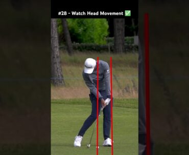 Watch Head Movement - Golf Swing Slow Motion Iron