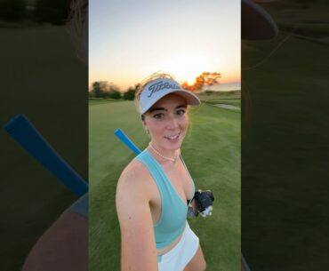 Golf sunset!!