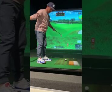 This Golf Simulator is Insane 😮 #shorts