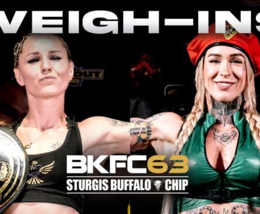 BKFC 63 STURGIS HART vs STARLING Weigh-In | LIVE!