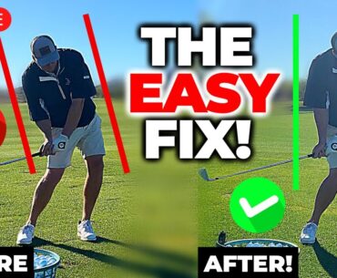 How To Shallow The Golf Club Without Spine Tilt! (Live Lesson)