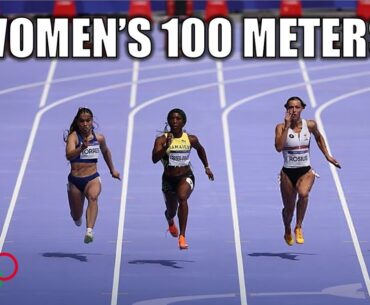 Shelly-Ann Fraser-Pryce & Sha'Carri Richardson THROW DOWN  In Women's 100 Meters || 2024 Olympics