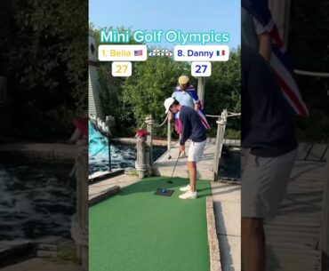 Hole 12, Round 1 | #1 Bella 🇺🇸 vs #8 Danny 🇫🇷 (Mini Golf Olympics)