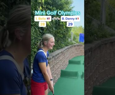 Hole 13, Round 1 | #1 Bella 🇺🇸 vs #8 Danny 🇫🇷 (Mini Golf Olympics)