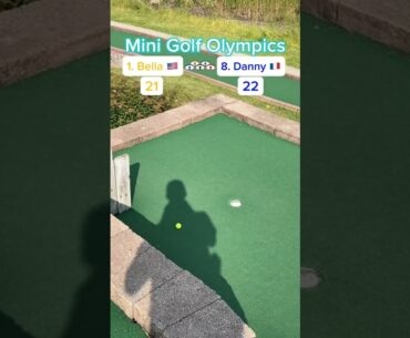 Hole 10, Round 1 | #1 Bella 🇺🇸 vs #8 Danny 🇫🇷 (Mini Golf Olympics)