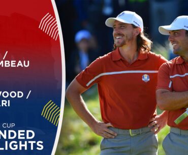 Woods & DeChambeau vs Fleetwood & Molinari | Extended Highlights | 2018 Ryder Cup