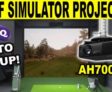 BEST Golf Simulator Projector? BenQ AH700ST Review (FAST & Easy Auto Setup!)