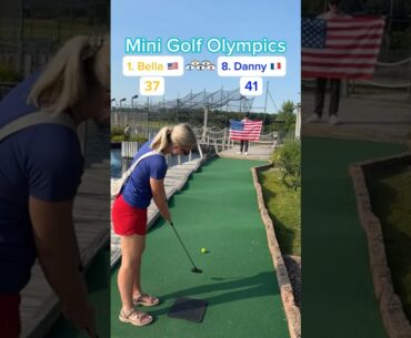 Hole 18, Round 1 | #1 Bella 🇺🇸 vs #8 Danny 🇫🇷 (Mini Golf Olympics)