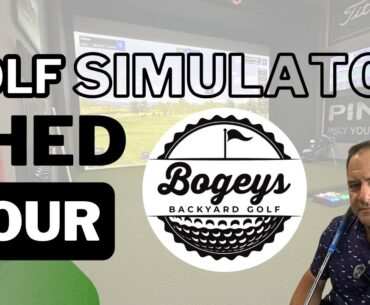 My Golf Simulator Shed interior walk-through & tour!