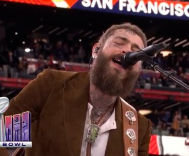 Post Malone Sings America the Beautiful at Super Bowl LVIII