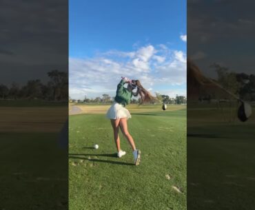 Growing the game ⛳️ 😜 #golf #caddieissues #golfbabe