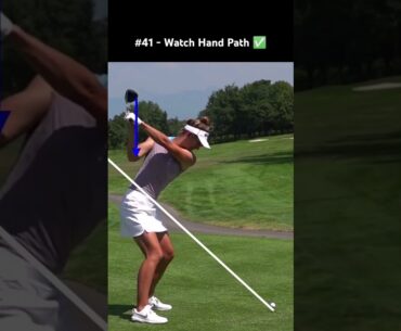 Perfect Hand Path: Golf swing slow motion driver #shorts #golfswing