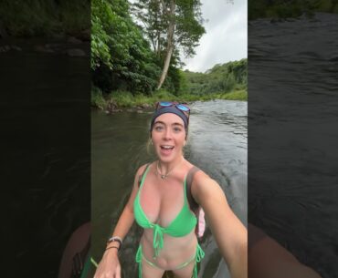 Crossing the river! Grace Charis
