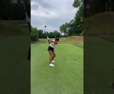 Are you taking it over the tree?? #golfgirl #golfswing #golfgirls #girlgolfer #golf #golfer