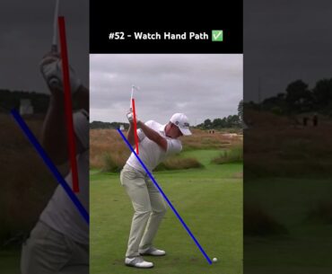 How to move your hands: Golf Swing Slow Motion Iron